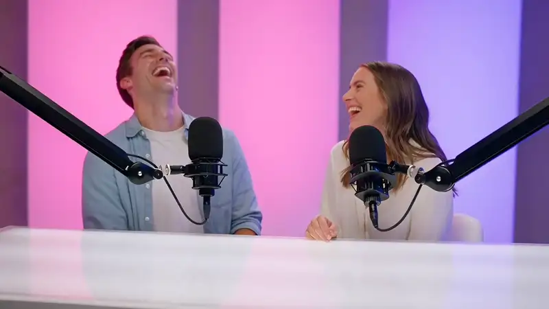 Podcast hosts discussing lead reactivation strategy